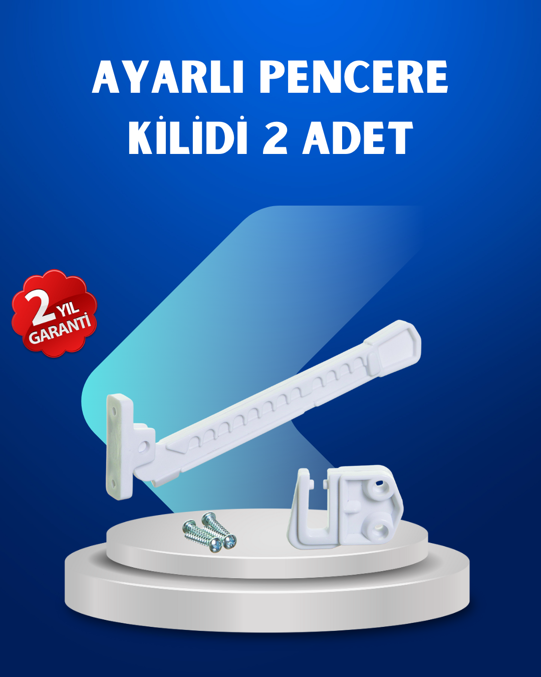 1-52 Pencere Güvenlik Kilidi Açılma Sınırlayıcı Aparat 2 Adet - Vipsepet - Görsel 1
