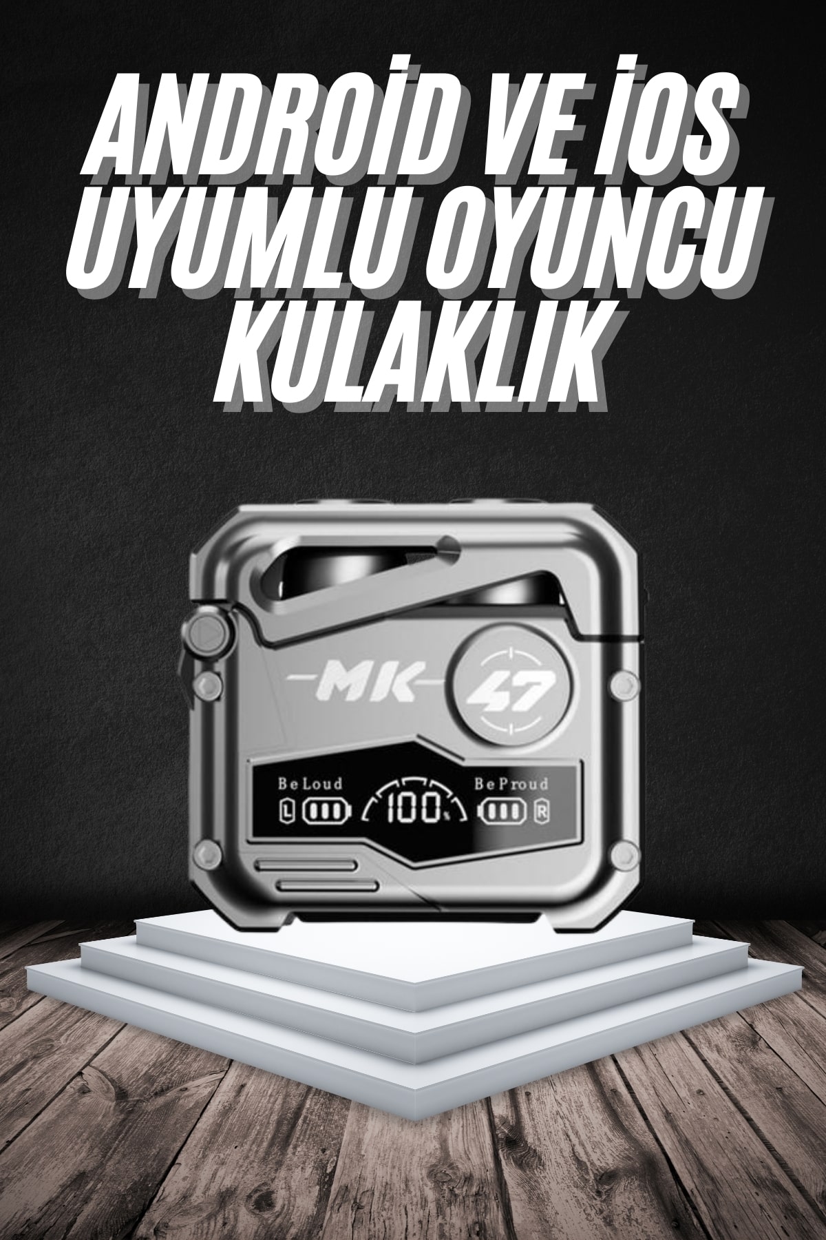 1-53 Bluetooth Kulaklık Dokunmatik Kontrol Tws kablosuz kulaklık Hi-fi Stereo - vipsepet - Görsel 1
