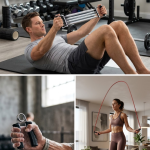 Ev Spor Seti Atlama İpi El Yayı Karın Egzersiz Aleti Fitness Seti - Vipsepet