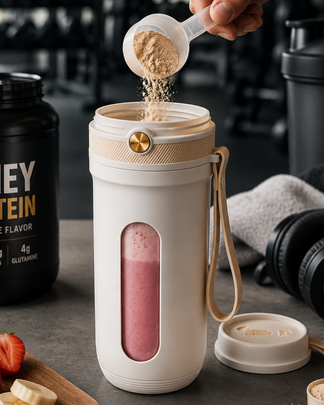 1-54 Taşınabilir Şarjlı Blender Smoothie ve Buz Kırıcı Özellikli 350 ML - Vipsepet - Görsel 1