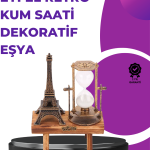 Ev, Ofis ve Kafeler İçin Retro Ahşap Kum Saati Dekorasyonu - Vipsepet