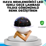 Gece lambası özellikli taşınabilir nemlendirici ve aromaterapi cihazı USB girişli - Vipsepet