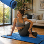 10 mm Yoga Matı Kaymaz Yüzey Çift Taraflı Kullanım Dayanıklı Eva Fitness Minderi - Vipsepet