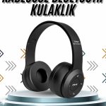 Kulak Üstü Bluetooth Kulaklık Yüksek Ses Kaliteli Ayarlanabilir - vipsepet