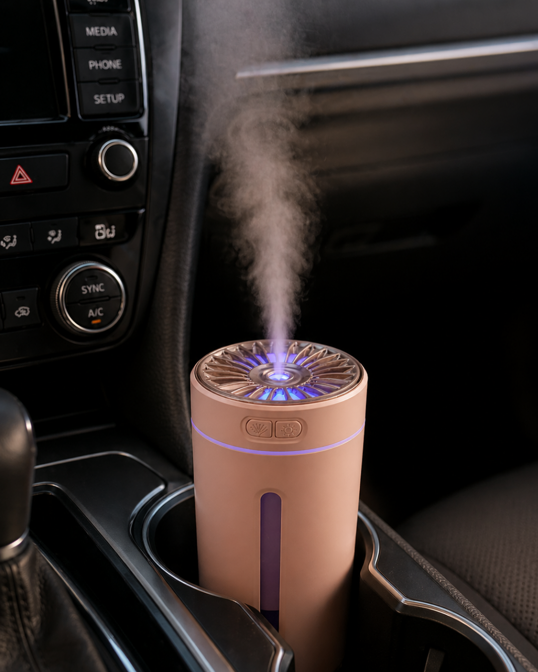 1-65 5 Esans Hediyeli RGB Işıklı Şarjlı Hava Nemlendirici Aroma Difüzörü - Vipsepet - Görsel 1