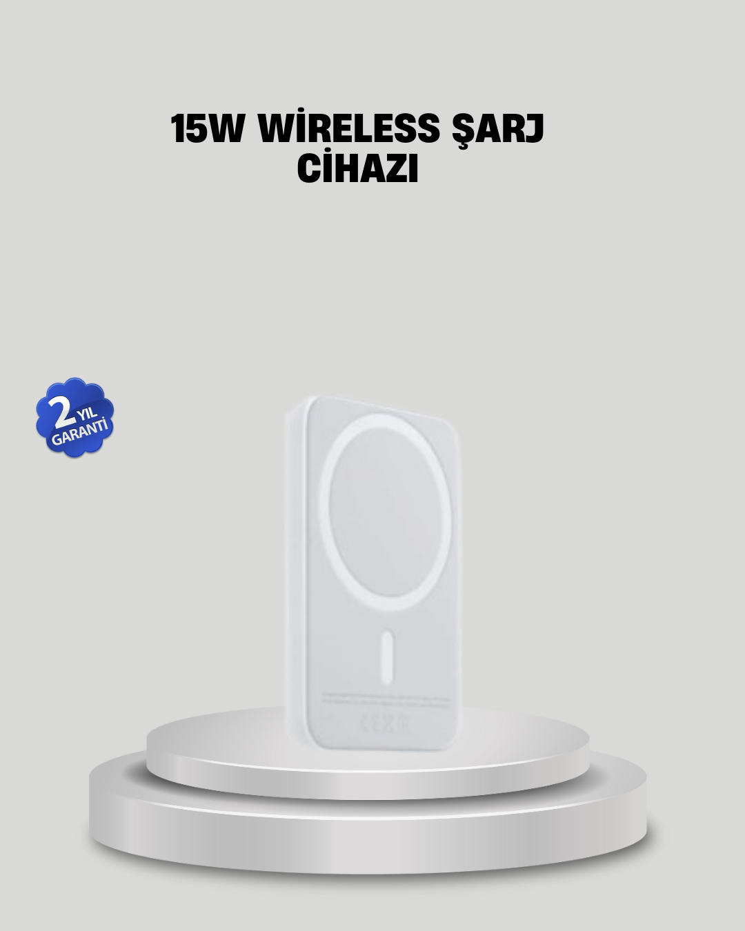 1-68 15W Araç Telefon Tutucu Kablosuz Hızlı Şarj Özellikli - Vipsepet - Görsel 1
