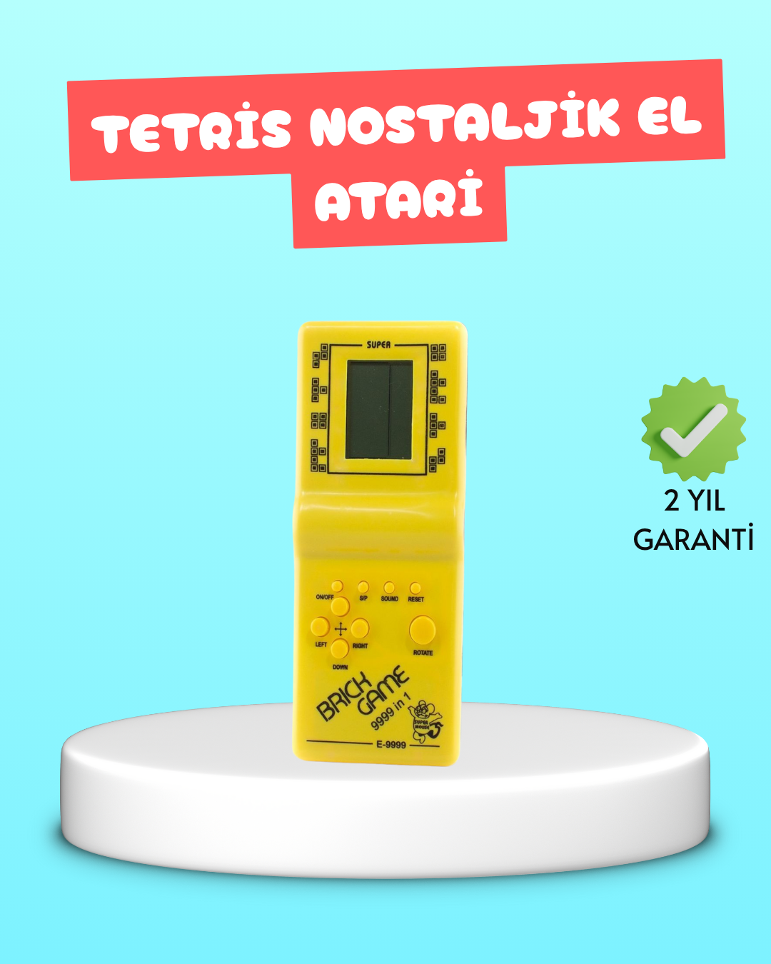 1-68 Taşınabilir El Aterisi Gameboy – Klasik Tetris Oyunu, Pil ile Çalışan Mini El Konsolu - Vipsepet - Görsel 1