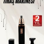 Kulak Burun Tıraş Makinesi Taşınabilir Şarjlı 3 Başlıklı Uzun Ömürlü - vipsepet
