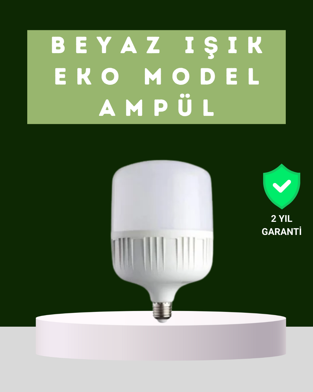 1-69 Şarjlı LED Torch Ampul 30 Watt Beyaz Işık Enerji Tasarruflu - Vipsepet - Görsel 1