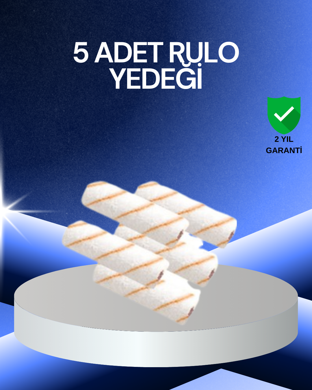 1-7 5’li Rulo Boya Seti Küçük Detay Çalışmaları İçin Uygun - Vipsepet - Görsel 1
