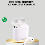 2. Nesil Bluetooth 5.0 Kablosuz Kulaklık Su Geçirmez HD Ses - vipsepet