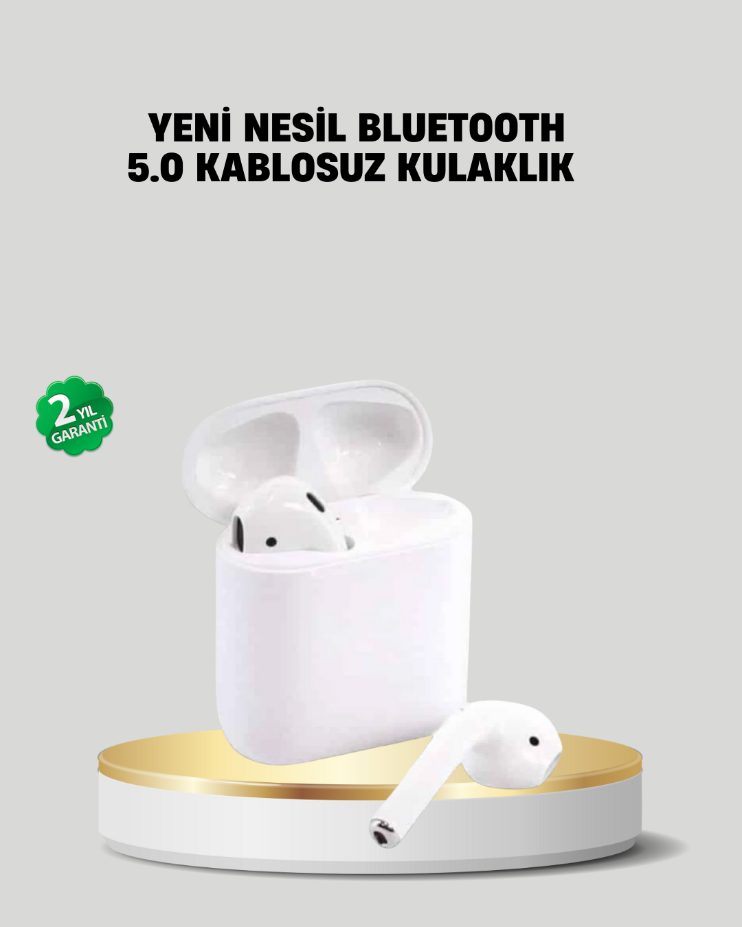 1-72 2. Nesil Bluetooth 5.0 Kablosuz Kulaklık Su Geçirmez HD Ses - vipsepet - Görsel 1