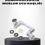 1080° Dönebilen Musluk Ucu – Su Tasarruflu, Esnek ve 360° Çift Eksenli Başlık - Vipsepet