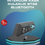 BT22 Kask Bluetooth Kulaklık Su Geçirmez Motosiklet İletişim Sistemi - vipsepet