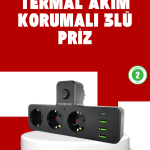 7 Portlu Çoklu Priz USB ve Type-C Girişli Akıllı Güç Ünitesi - Vipsepet