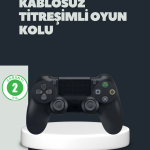 Kablosuz Titreşimli Oyun Kolu – PS4 Uyumlu Ergonomik Tasarım ve Uzun Pil Ömrü - Vipsepet