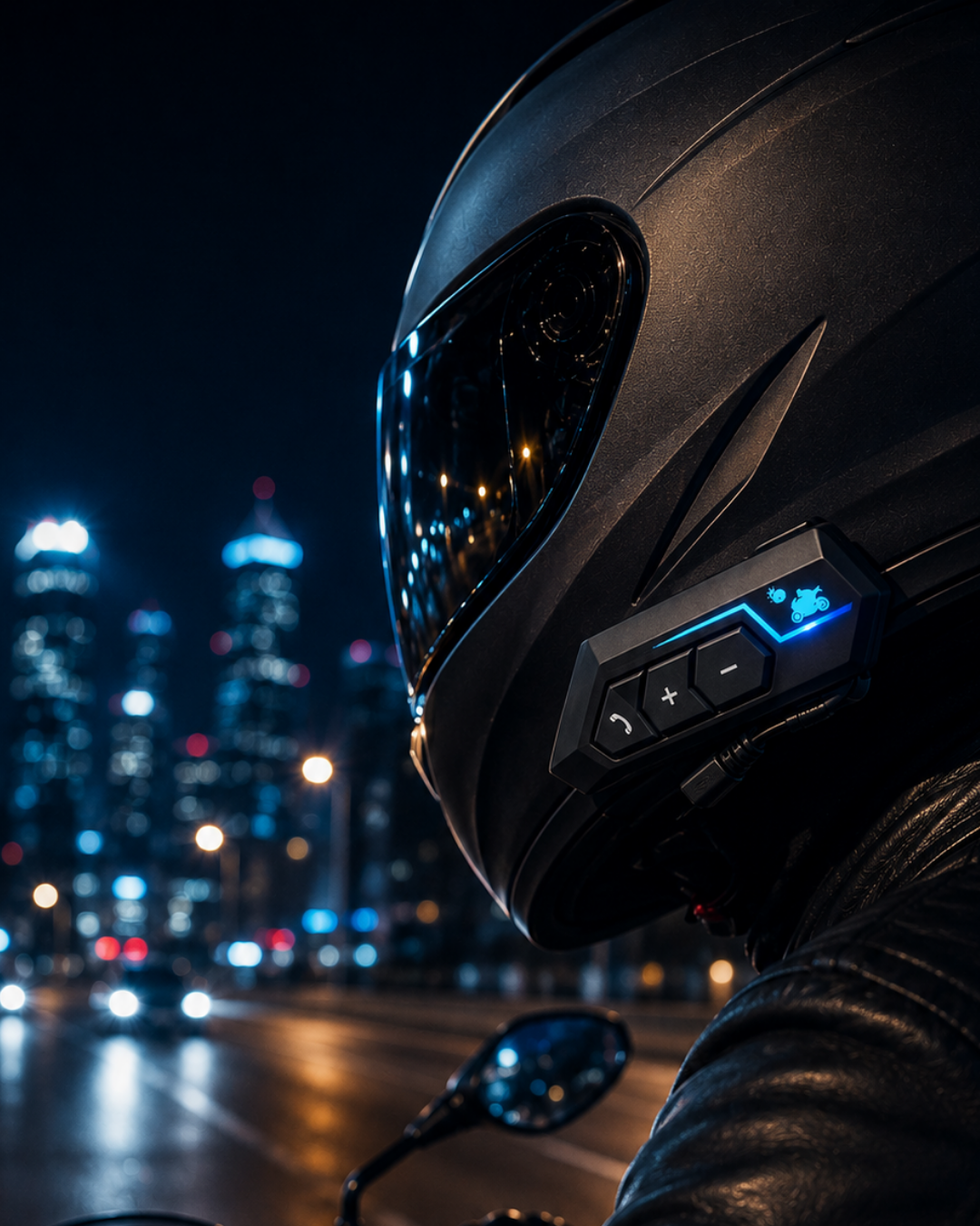 1-74 Evrensel Motosiklet Kask Bluetooth Kulaklık Uzun Pil Süreli Tasarım - vipsepet - Görsel 1