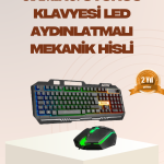 Mekanik LED Gaming Klavye Mouse Seti – Yüksek Tepki ve Ergonomi - Vipsepet