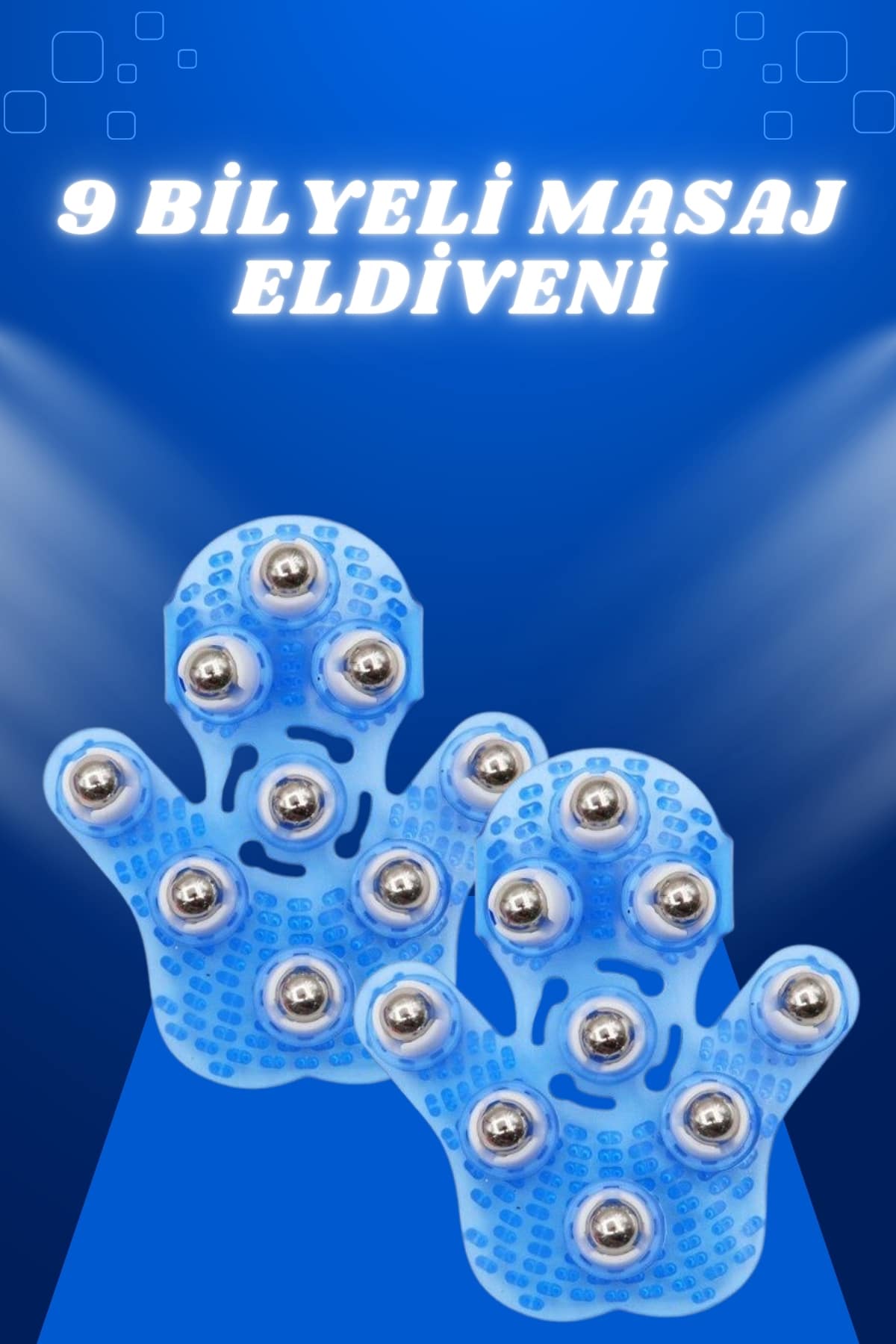 1-79 Giyilebiilir Masaj Eldiveni 9 Bilyeli Tüm Vücut Masajına Uygun - Vipsepet - Görsel 1