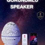 Yumurta Şeklinde Su Dalgalı Bluetooth Speaker Lamba Renkli Şarjlı - Vipsepet