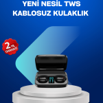 A10s TWS Bluetooth 5.0 Kablosuz Kulaklık 1800 mAh Şarj Kutulu - vipsepet