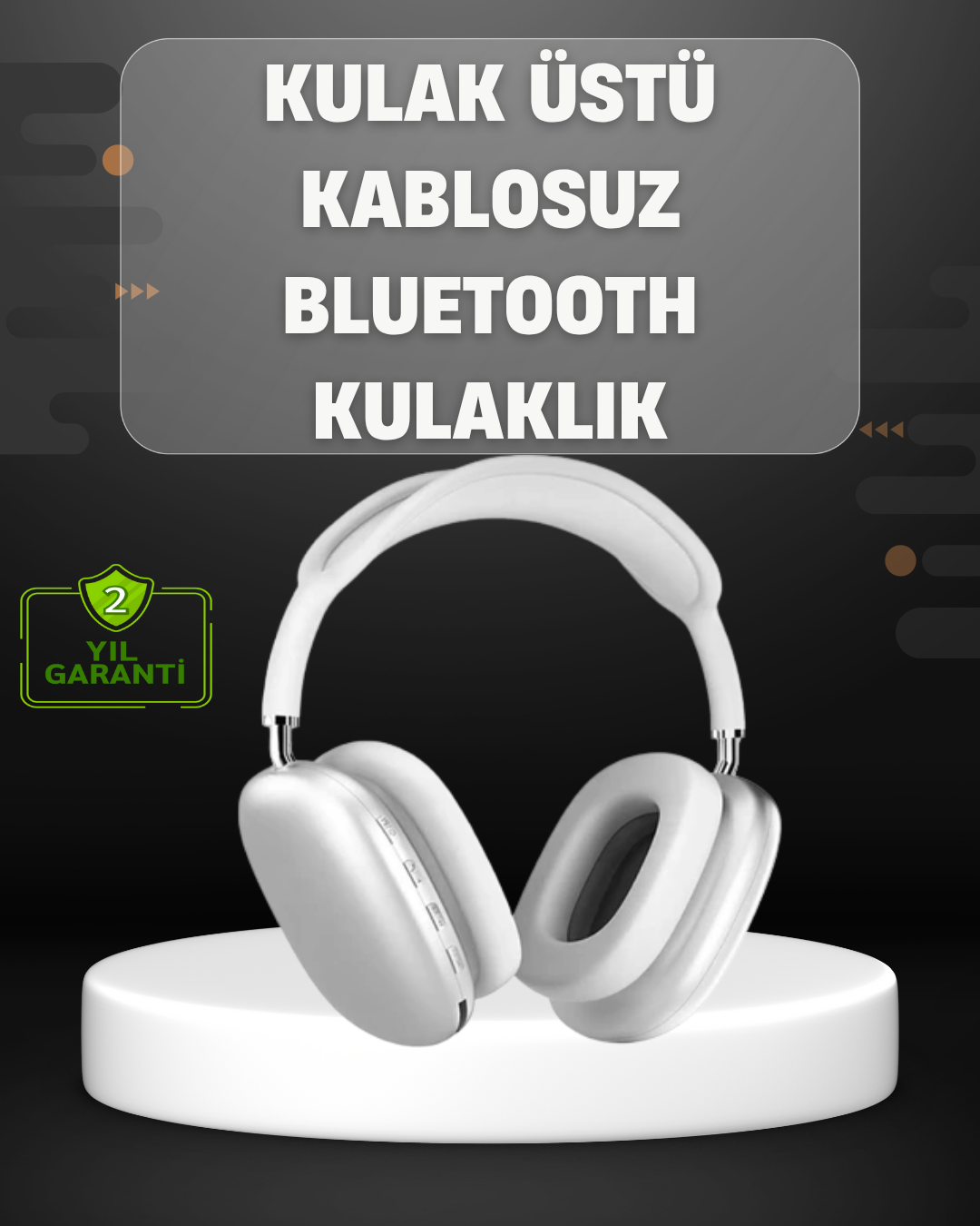 1-82 Katlanabilir Bluetooth V5.0 Kablosuz Kulaklık | 400 mAh, Gürültü Azaltma - vipsepet - Görsel 1