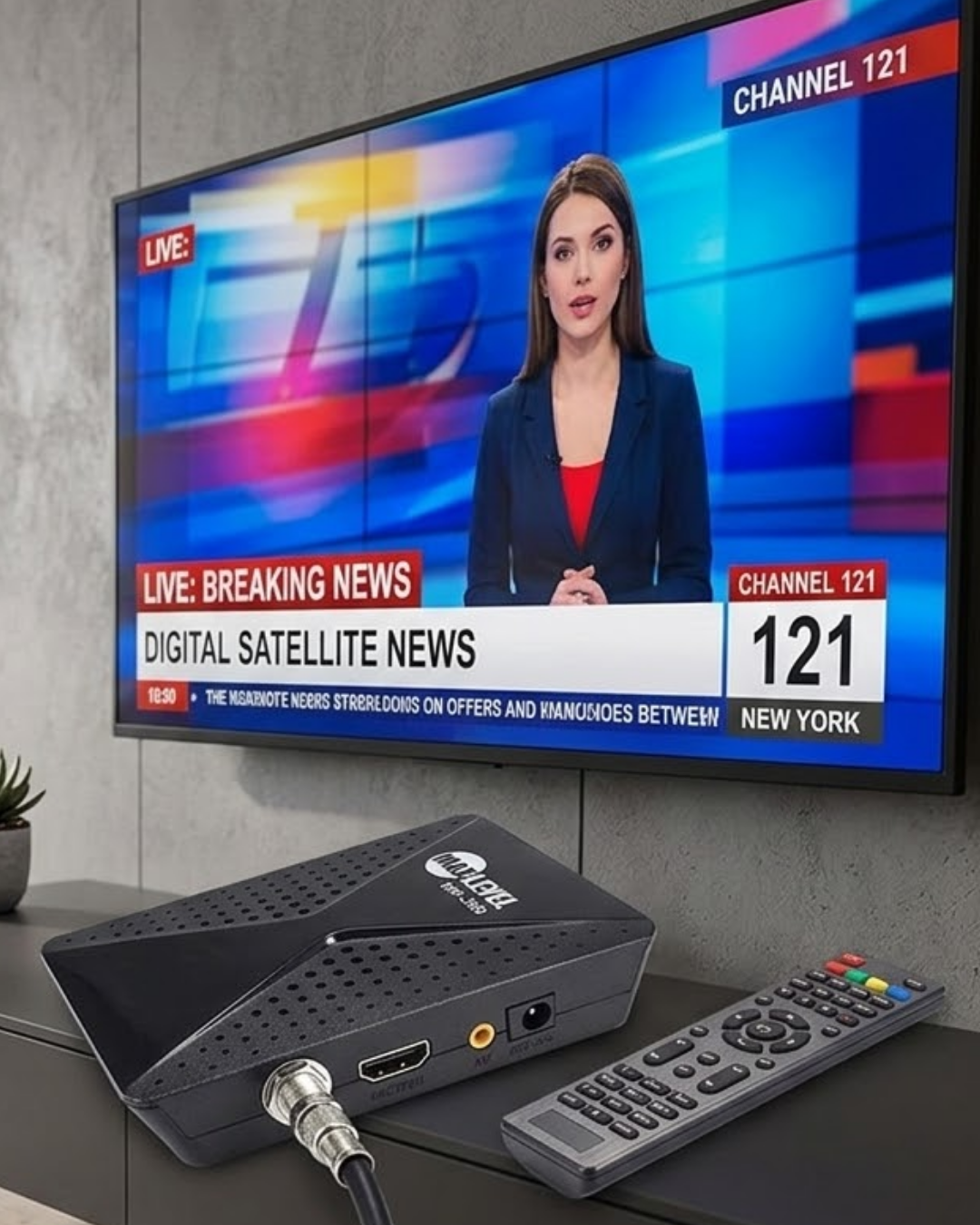 1-82 HD Uydu Alıcısı Full HD Görüntü HDMI USB WiFi Destekli - Vipsepet - Görsel 1