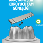 Gelişmiş Yansıtıcılı Katlanabilir Araç Güneşliği – Alüminyum  Ve  Süngerli İzolasyon Teknolojisi - vipsepet