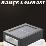 Dekoratif Duvar Lambası Solar Güneş Enerjili Bahçe Aydınlatması - Vipsepet