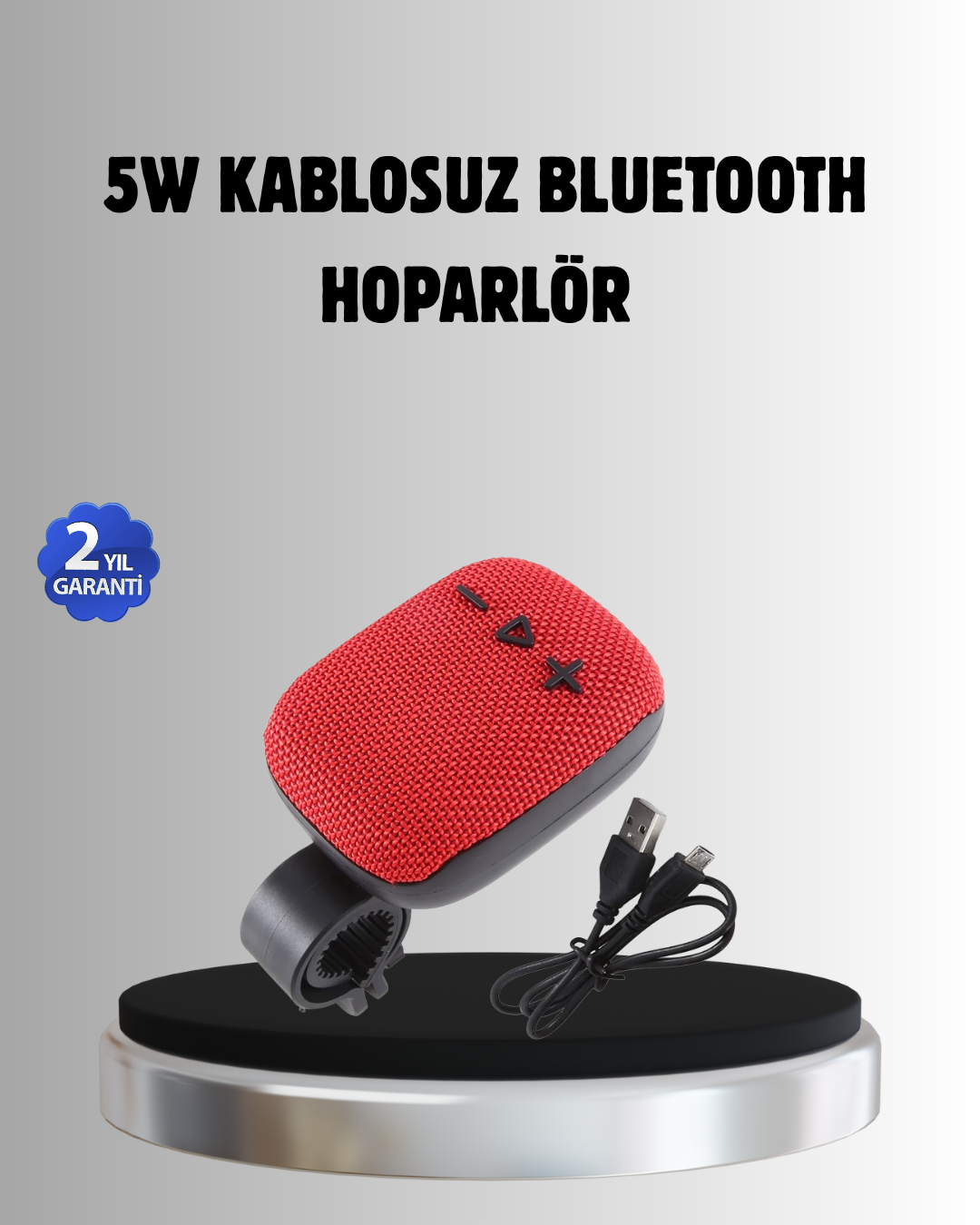 1-88 Taşınabilir Bluetooth Hoparlör – 5W Güçlü Ses, TWS ve FM Radyo Özellikli - Vipsepet - Görsel 1