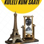 Dekoratif Eyfel Kulesi ve Kum Saati Vintage Tarzı Masa Süsü Biblo - Vipsepet
