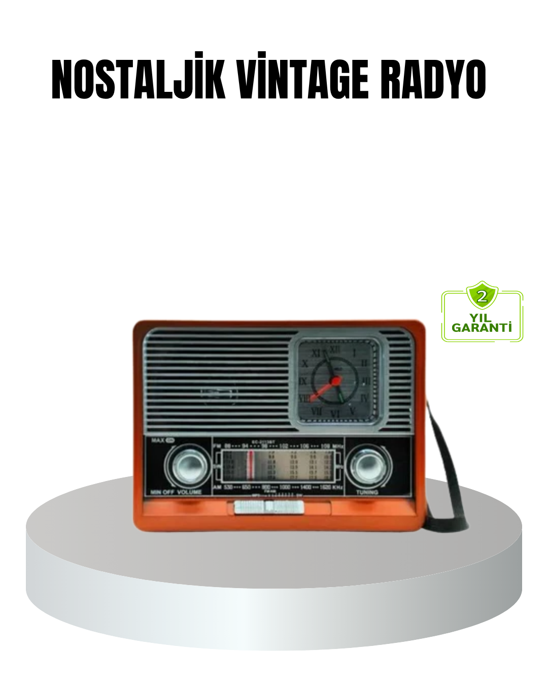 1-89 Vintage Radyo – Nostaljik Tasarım ve Modern Teknoloji Bir Arada - Vipsepet - Görsel 1