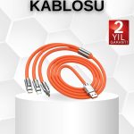 Android ve İOS Uyumlu 180 Derece Type-c Şarj Kablosu - Vipsepet