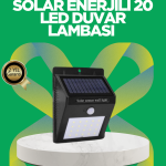 Solar Enerjili 20 LED Hareket Sensörlü Duvar Lambası - Vipsepet