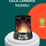 Galaxy Efektli LED Yıldız Projektör Renk Değiştirmeli Oda Aydınlatması - Vipsepet