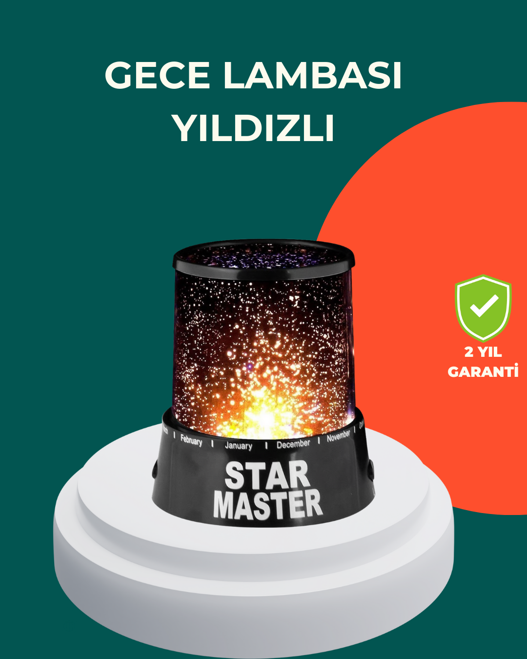 1-90 Galaxy Efektli LED Yıldız Projektör Renk Değiştirmeli Oda Aydınlatması - Vipsepet - Görsel 1