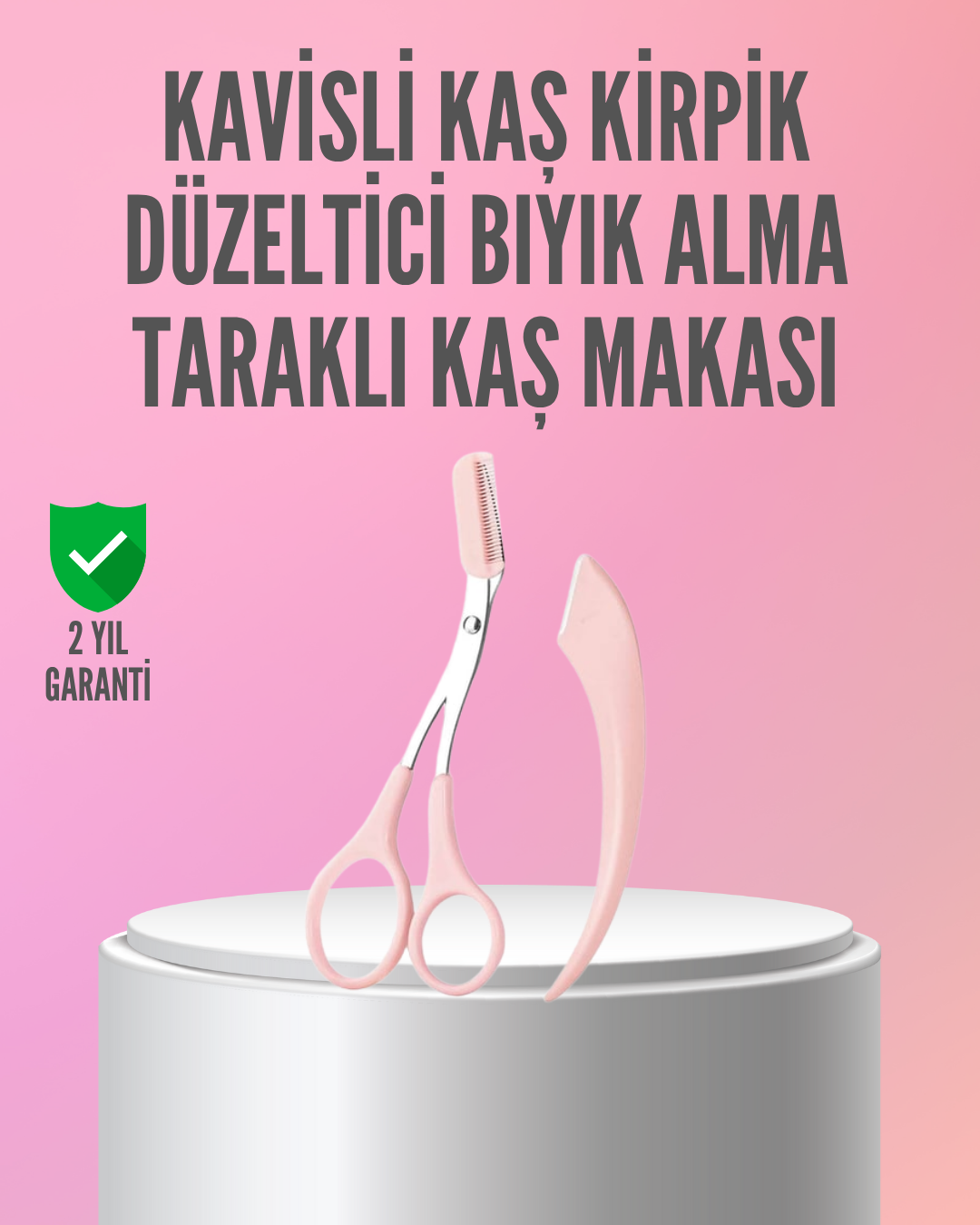 1-91 Kaş ve Kirpik Şekillendirme İçin Yüz Bakım Makası - Vipsepet - Görsel 1