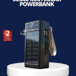 Güneş Panelli Powerbank LED Işıklı Taşınabilir Şarj Cihazı - vipsepet