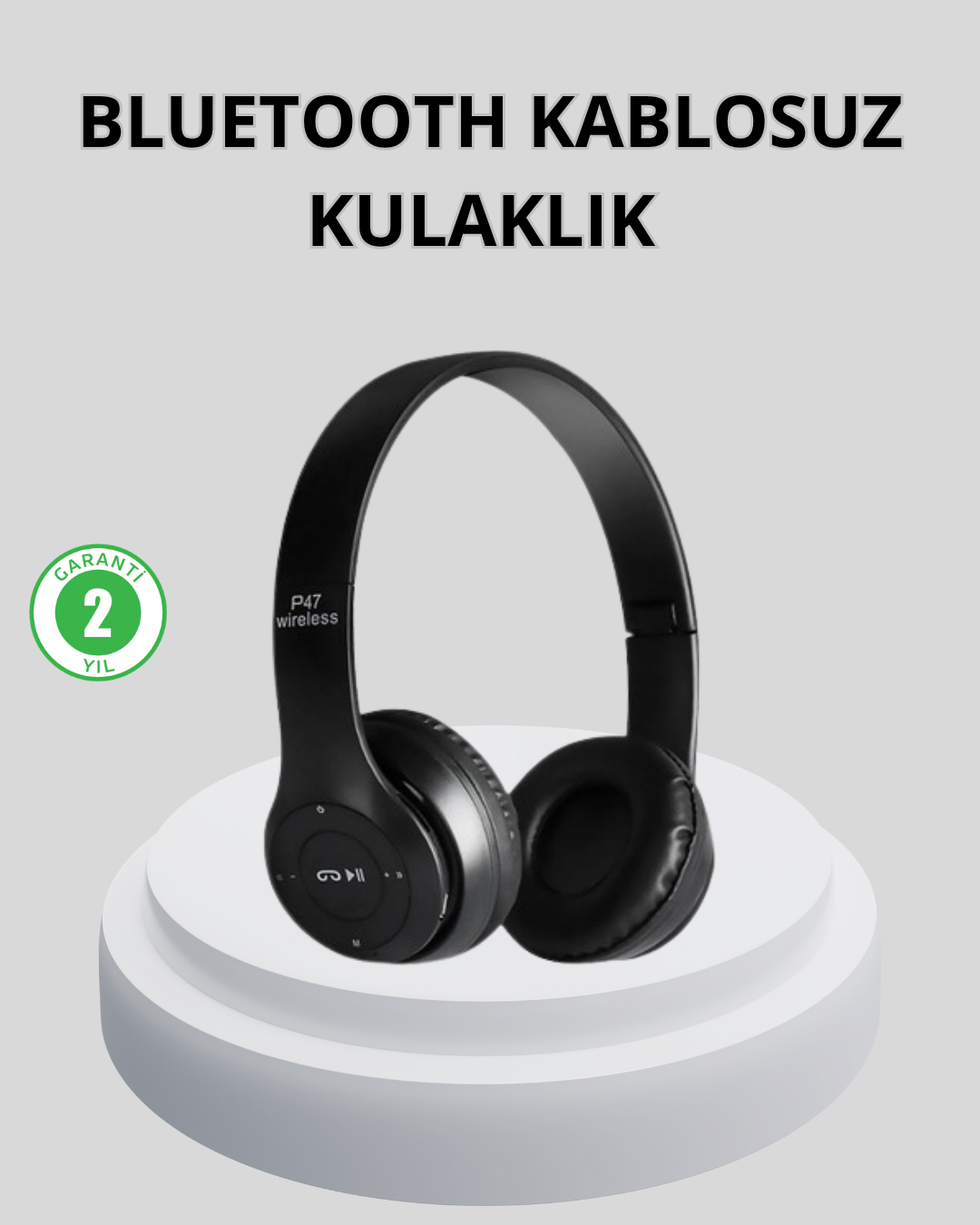 1-92 Kablosuz Bluetooth Kulaklık – Suya Dayanıklı ve Uzun Ömürlü Kullanım - vipsepet - Görsel 1