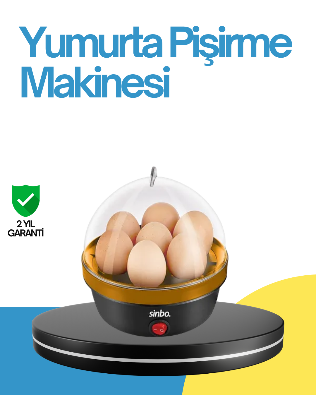 1-95 7 Yumurta Kapasiteli Yumurta Pişirme Makinesi Rafadan Orta ve Katı - Vipsepet - Görsel 1