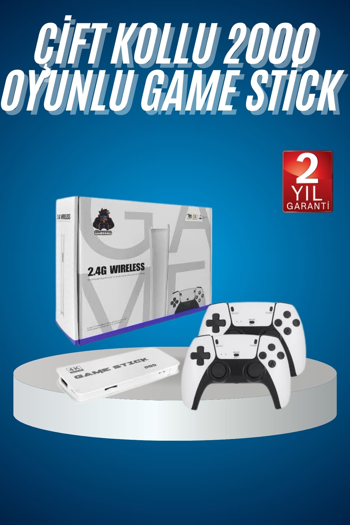 1-96 2.4 GHZ Oyun Konsolu Çift Konsol 4K Ultra Hd Game Stick - Vipsepet - Görsel 1