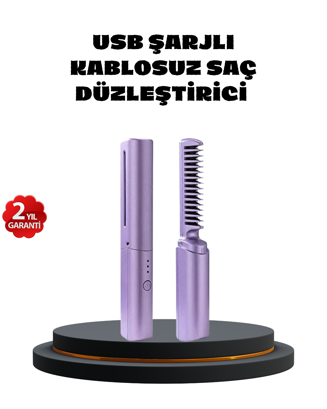 1-96 Isı Ayarlı Saç Düzleştirici – Her Saç Tipine Uygun Hassas Sıcaklık Kontrolü - Vipsepet - Görsel 1