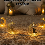 Ramazan Ay Işığı Secde Eden Adam Silüetli LED Peri Işığı - Vipsepet