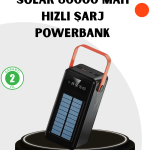 Powerbank Hızlı Şarj Solar Güneş Enerjili Çok Girişli - vipsepet