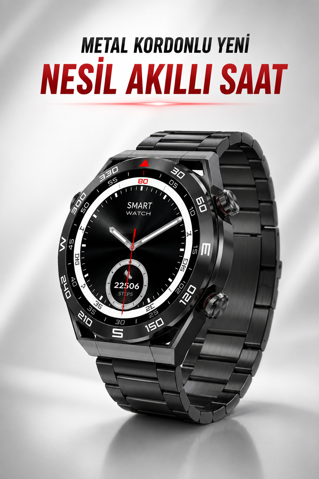 10b503d7-1c47-4bdb-b336-a183c06d04b0 Akıllı Saat Yeni Nesil Bluetooth Bağlantılı Uyku ve Sağlık Takibi NFC ve GPS - Vipsepet - Görsel 1
