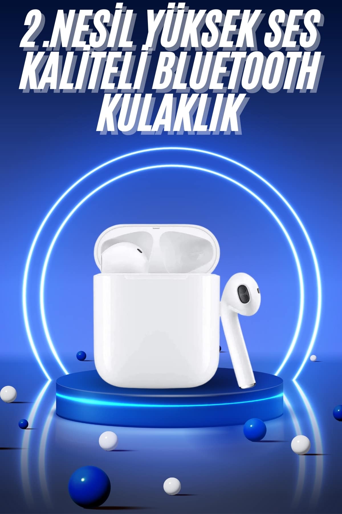 11-11 Yeni Nesil Dokunmatik Kontrol Çağrı Cevaplayabilen Kablosuz Bluetooth Kulaklık - vipsepet - Görsel 1