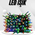 Ledli Fişli Led Dekor Lambası 5M RGB Yılbaşı Ağacı Işığı - Vipsepet