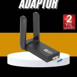 Mbps Wifi Alıcı Kablosuz Wifi Adaptörü Çift Band Çift Antenli - Vipsepet