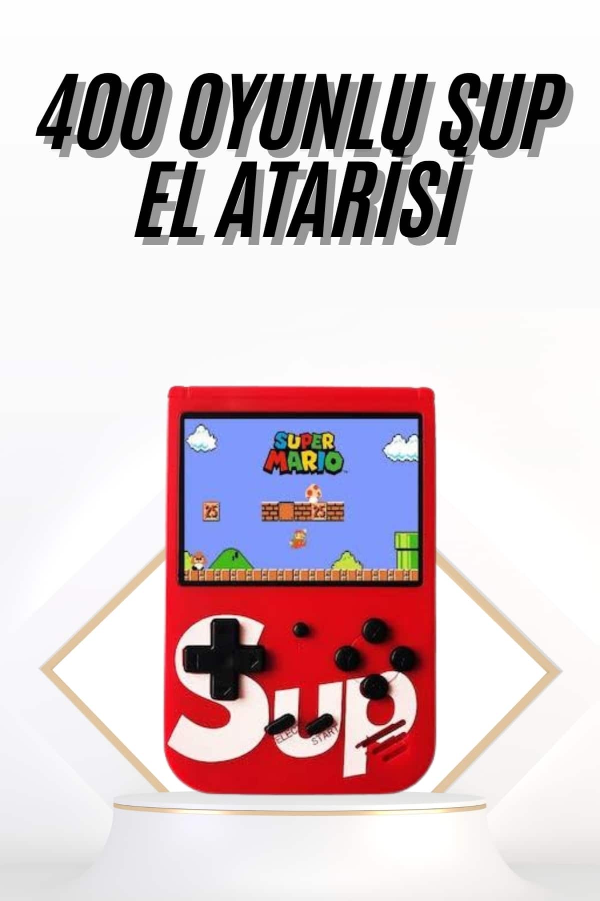 11-16 Çocuklara Özel Taşınabilir Sup El Atarisi 400 Oyunlu Nostaljik Oyun Konsolu - Vipsepet - Görsel 1