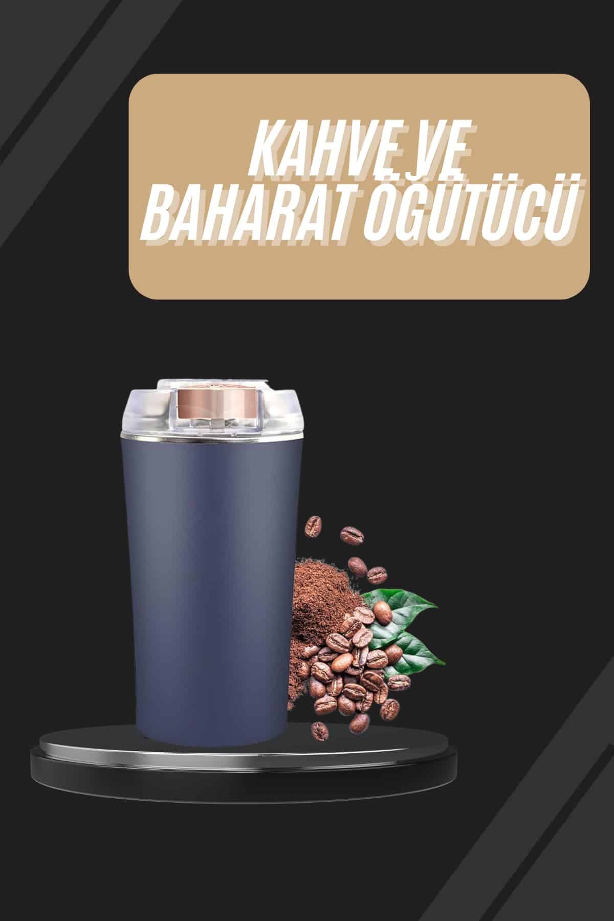 11-19 Dayanıklı Paslanmaz Çelik Kolay Kullanım Kahve Ve Baharat Öğütücü - Vipsepet - Görsel 1